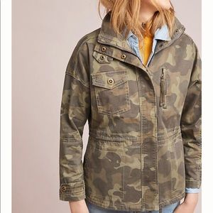 Anthropologie Marrakech Harper Camo Anorak
